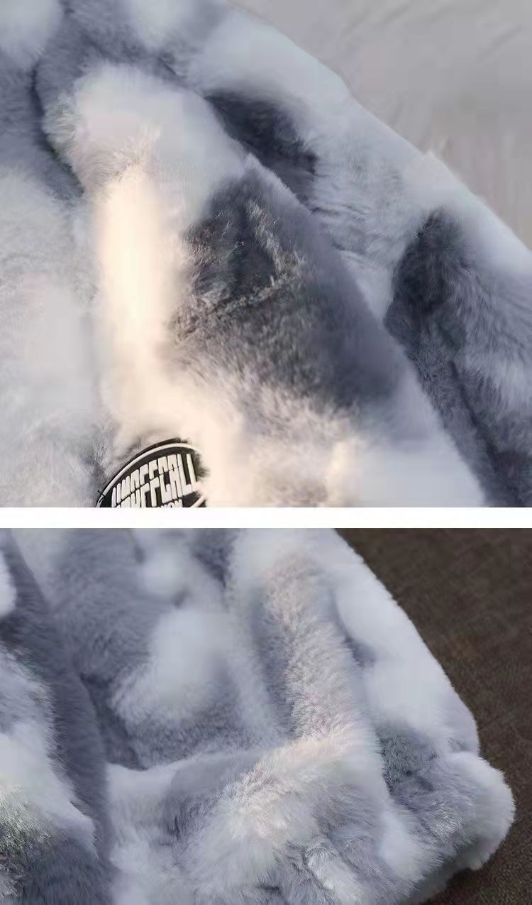 Women's Overcoat Plush Thickened High Collar Coat For Winter_voghion.com