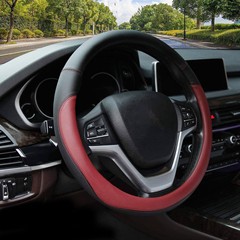 車のステアリングホイールカバー滑り止め方向保護カバーユニバーサルカーアクセサリーインテリア修正光沢のあるソフトステアリングホイール