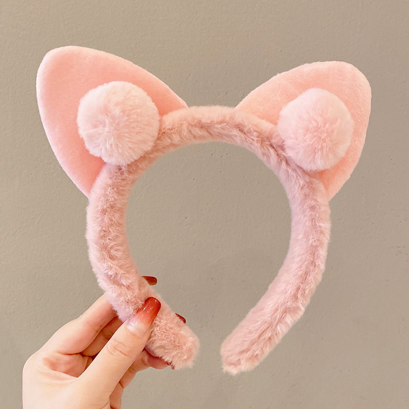 plush cat ears headband