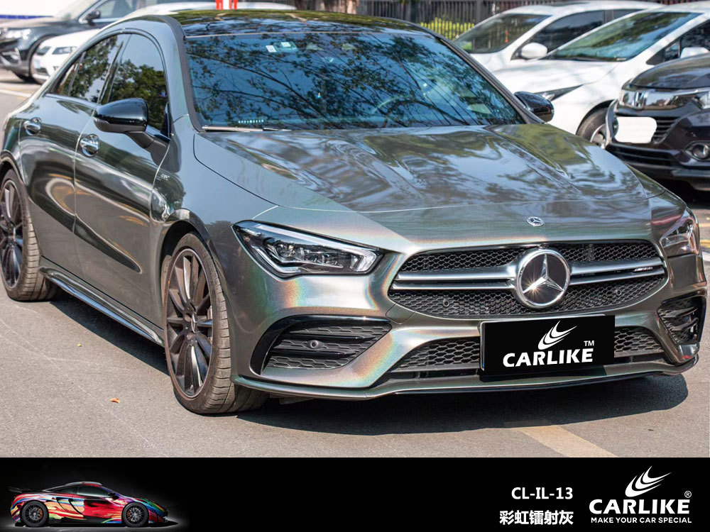 Carlake colorido láser coche cuerpo cambio de color película color mágico camaleón coche película brillante láser blanco coche cambio de color