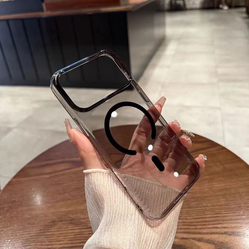 适用iPhone17PROMAX手机壳超薄高清PC透明磁吸苹果16简约防摔|undefined
