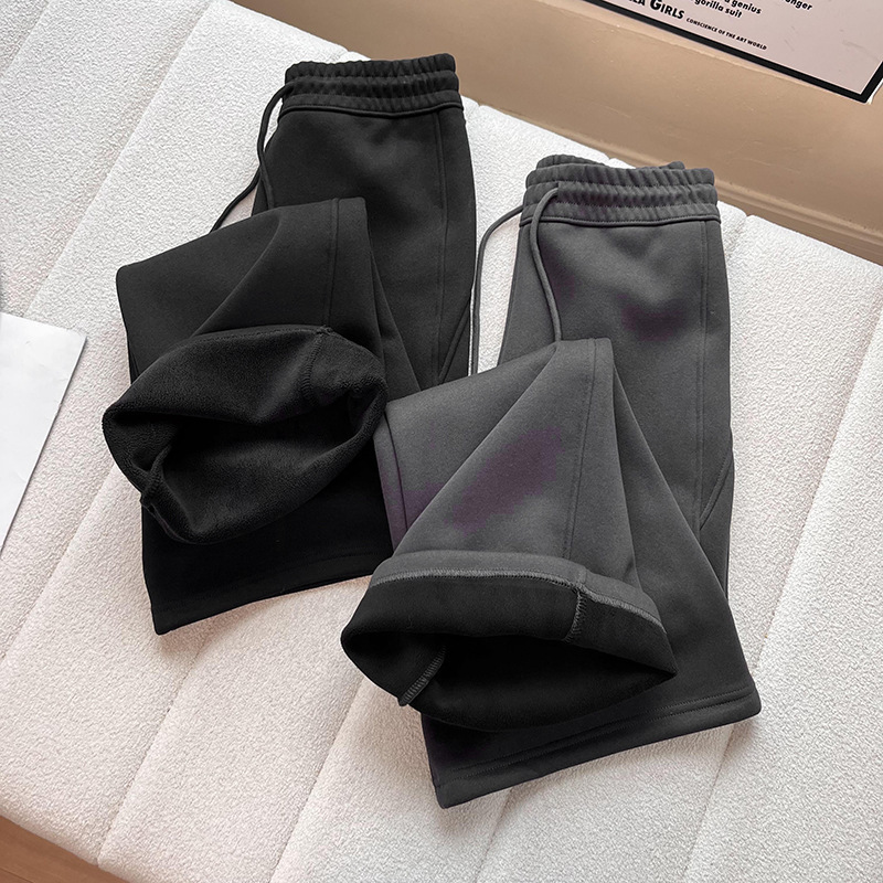 2024 New Stylish and Youthful Energetic Winter Fleece Flared Casual Slim Pants 2024 New Stylish and Youthful Energetic Winter Fleece Flared Casual Slim Pants
