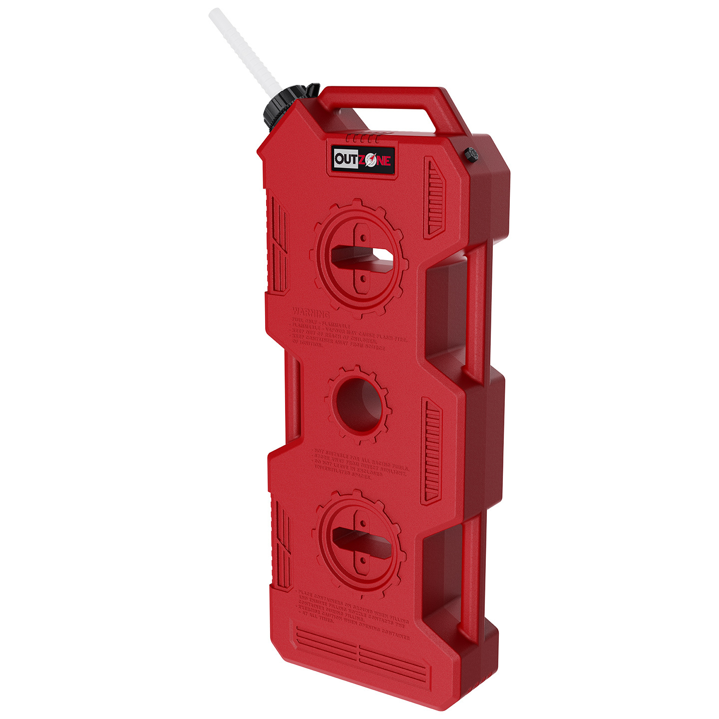 OUTZONE Car-Mounted Spare Fuel Tank Gasoline Canister Convenient Refueling Bottle Explosion-Proof Off-Road Self-Driving Emergency Fuel Tank Red