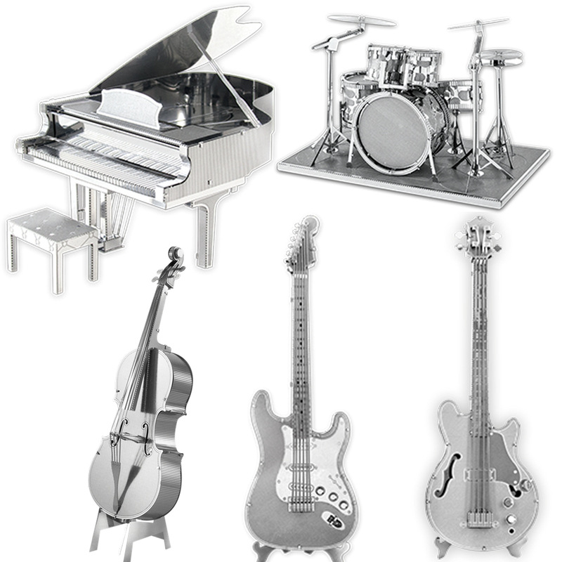 Musical Instruments DIY Handmade 3D Metal Puzzle Adult Stereo Model Assembled Educational Toys High