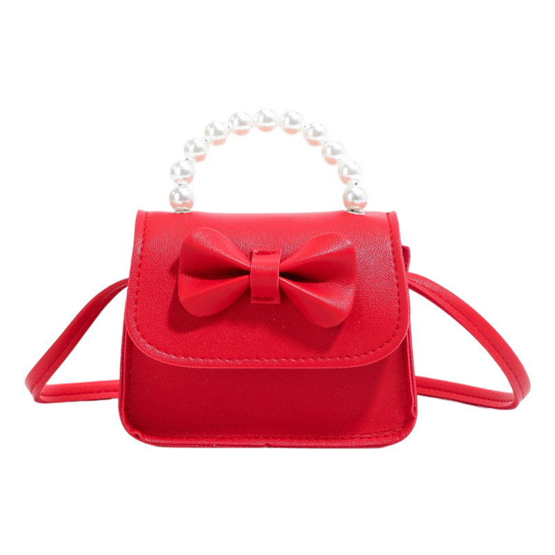 Bolsos para niños arco extranjero mini lindos bebés mochilas bolsos de perlas dulces bolsos de hombro para padres e hijos