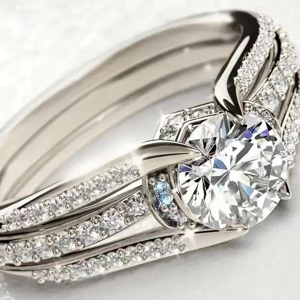 Vintage Palace Arch Bridge Shape Ring Fashion Popular Ring AliExpress Hot Sale Wedding Ring Exquisite