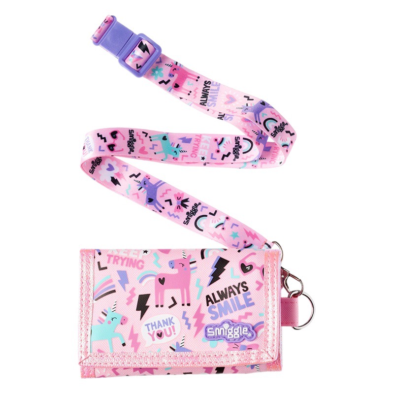 Australia smiggle estudiante titular de la tarjeta de la cartera de los niños plegable macho y hembra bus de dibujos animados titular de la tarjeta de regalo de cumpleaños