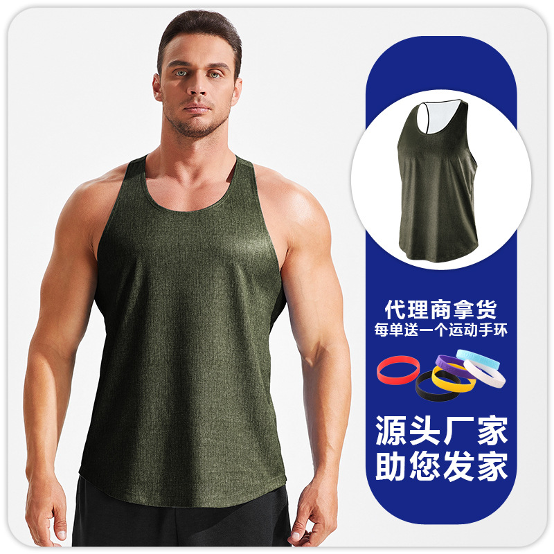 Chaleco deportivo informal holgado para hombre, camiseta sin mangas transpirable de secado rápido, camiseta para baloncesto, correr, fitness, maratón, entrenamiento