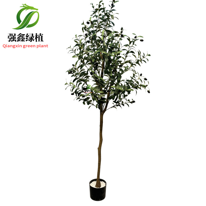 Planta de simulación de interior eucalipto árbol falso bonsai sala de estar decoración del suelo hoja de dinero falsa planta verde adorno en maceta image 14