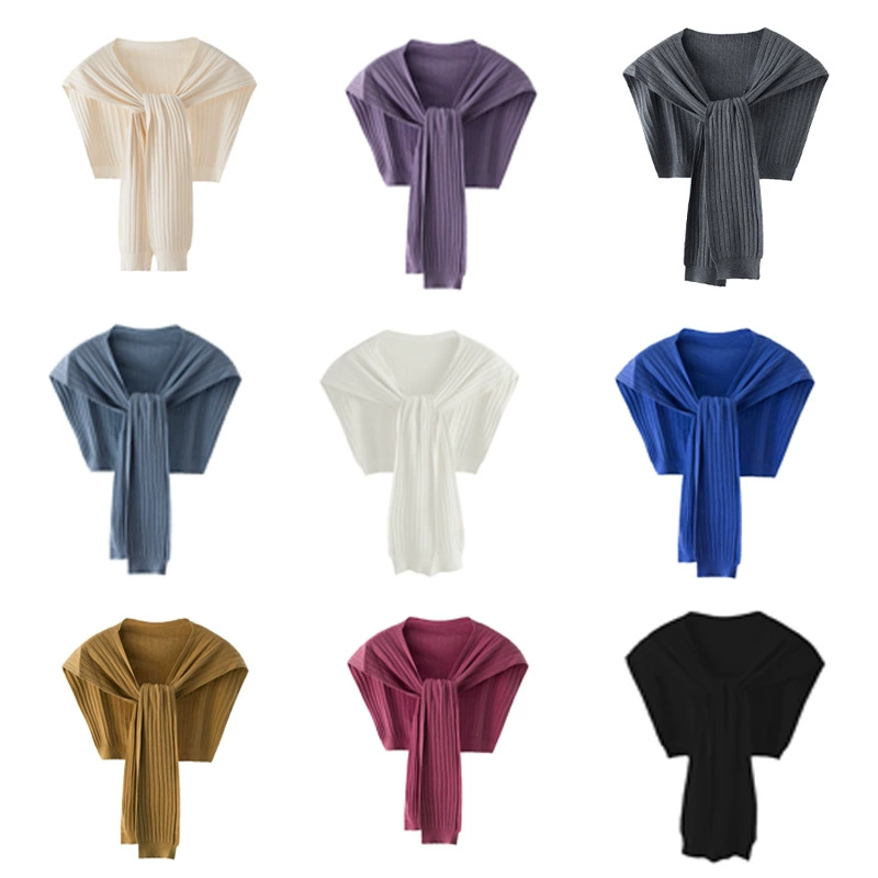 Интернет-знаменитости осень и зима плечевой платок завязанный однотонный вязаный шарф внешний шарф комната с кондиционером теплая защита шеи мужчины и женщины