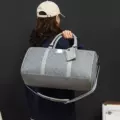 Jacquard Travel Bag - Light Gray