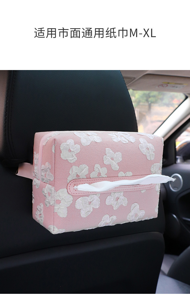 Car Tissue Box, Hanging Tissue Box, Car Tissue Dispenser, Tissue Storage Bag, Interior Accessories