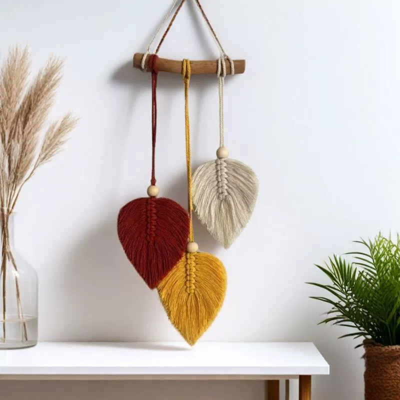 Трансграничные горячие распродажи листья гобелен скандинавский ветер стены украшения ручной работы плетеный богемный художественный настенный