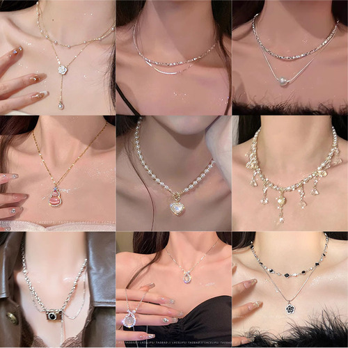 2025 Trendy Mid-Luxury Pearl Necklace for Women - Unique Design, High-End Charm, Clavicle Chain, Fashionable and Versatile Accessory