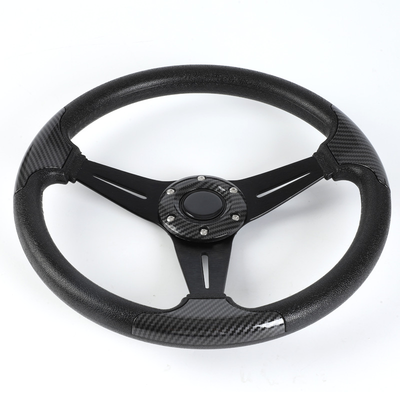Steering wheel: Universal Racing Style - jg-5130-gray-grid