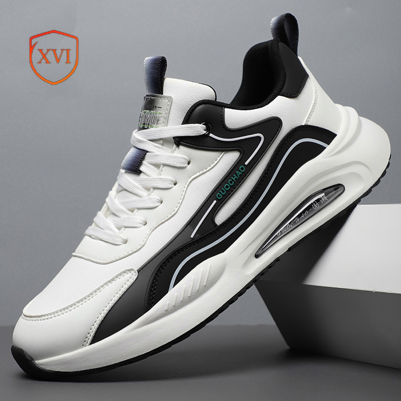 品牌正品男鞋秋冬新款网面运动鞋男47大码46皮面老爹鞋加绒棉鞋男