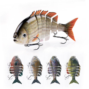 Cross-border 8cm/14g new 6-section bionic multi-section Luofei Luya bait long-cast submerged hard bait foreign trade fishing wholesale