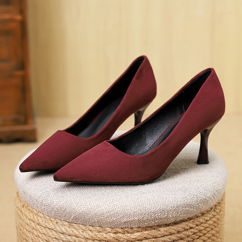 Huilia Leopard Print High Heels Women, Shallow Mouth, Thin New Style, Elegant Small Heel, French Pointed Toe Single_voghion.com