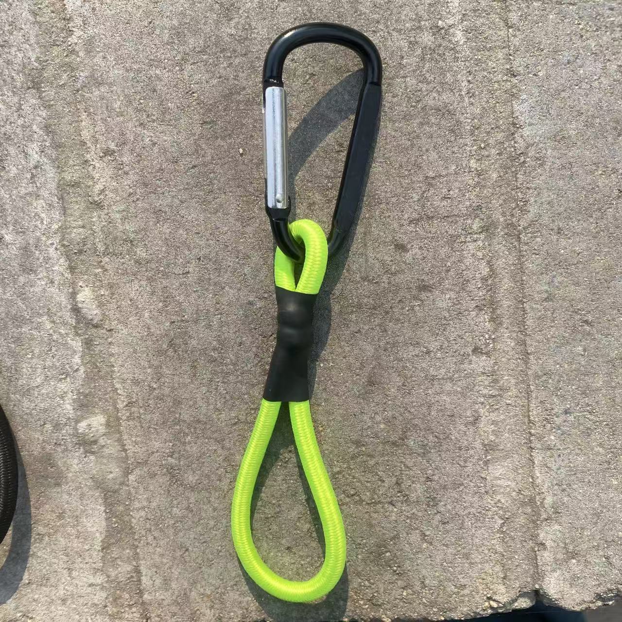 Camping al aire libre hebilla de cuerda elástica 6mm fija con cuerda elástica gancho accesorios de camping cables de tracción