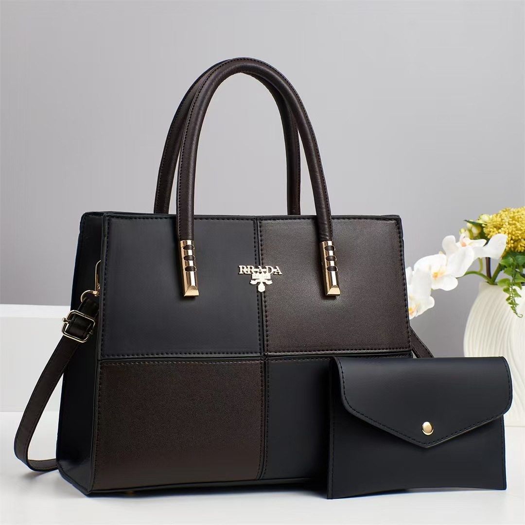 Moda pu bolso de dos piezas conjunto 2025 nuevo hombro mochila de gran capacidad de viaje bolso de mujer venta al por mayor