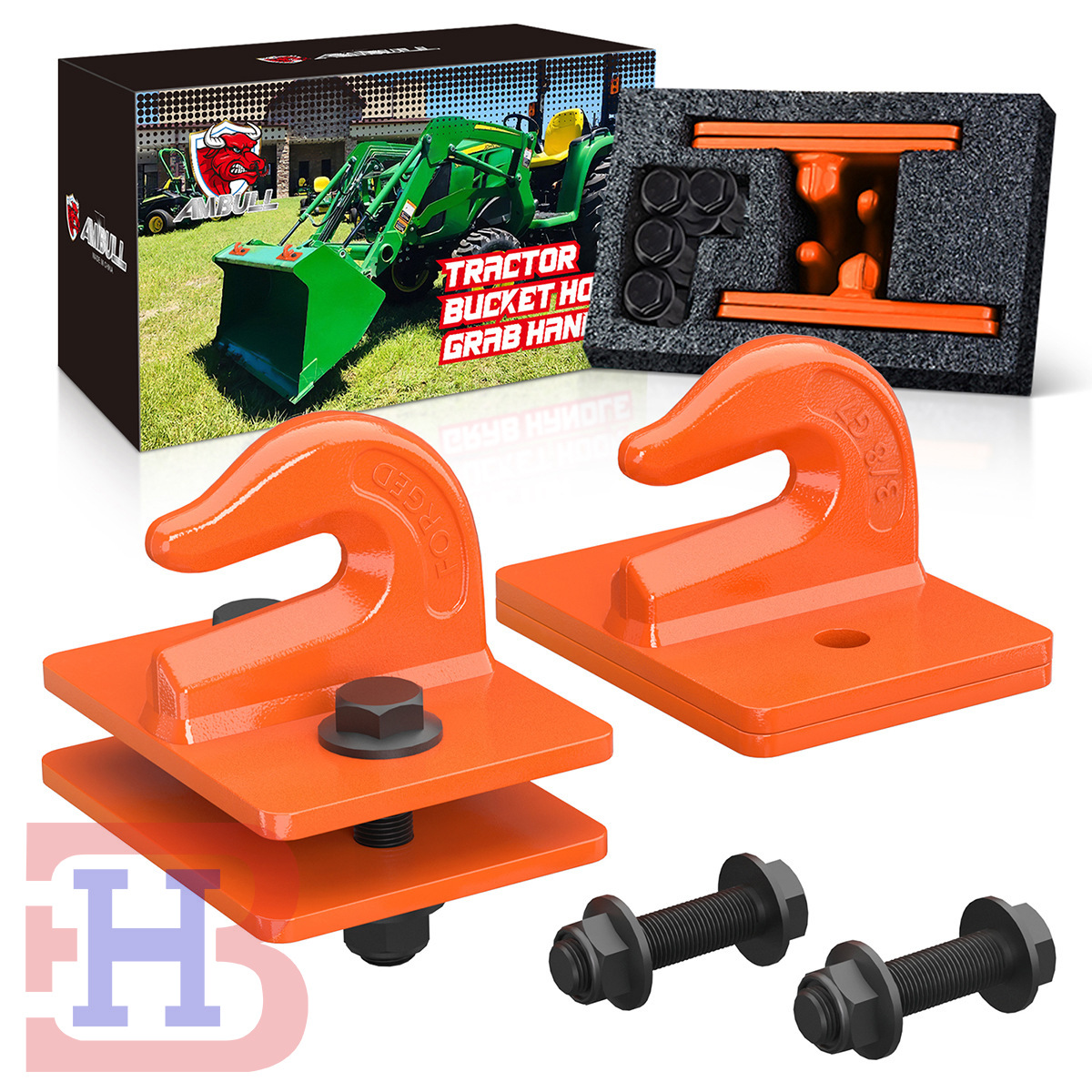 锻造拖拉机钩3/8焊接钩组合件 翻斗车抓钩 tractor grab hook