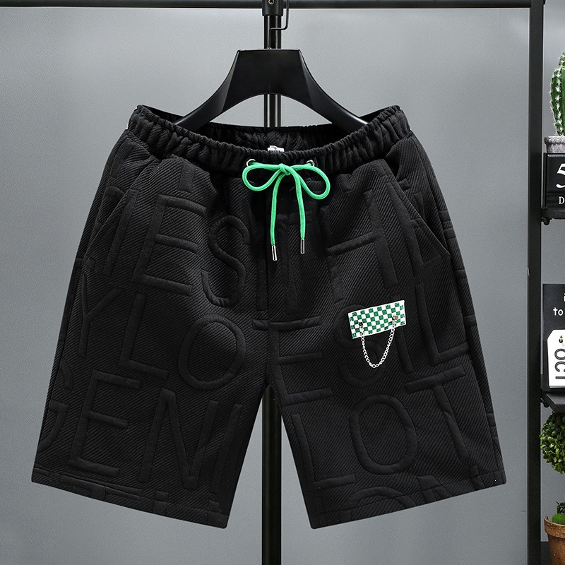 Plus Size Men's Summer Loose Shorts Trendy Five-Point Beach Pants Casual Mid-Length Fashion_viptrois.com