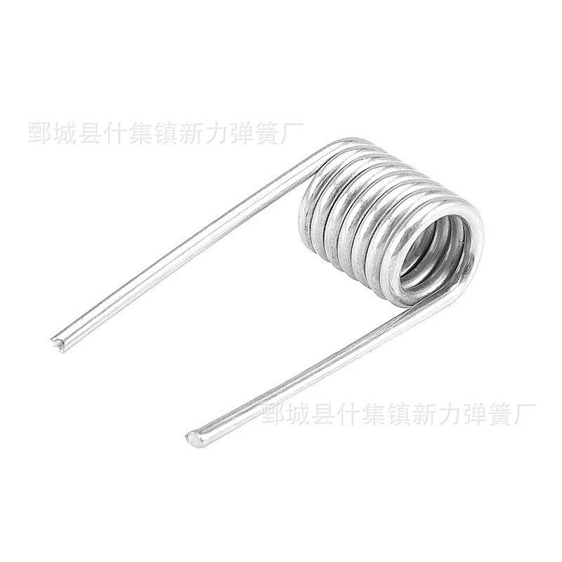 左右线圈螺旋不锈钢双扭簧小钩螺旋弹簧车库门五金扭簧源头厂家