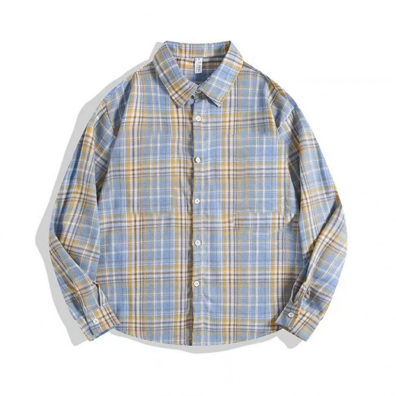 Допамин легкая экстравагантная клетчатая рубашка высокого класса