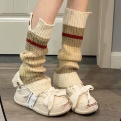 アメリカのイギリスのレトロな色の靴下のセットの少女の秋冬y 2kの山のメリヤスのギャルの茶色の日系を配合します。