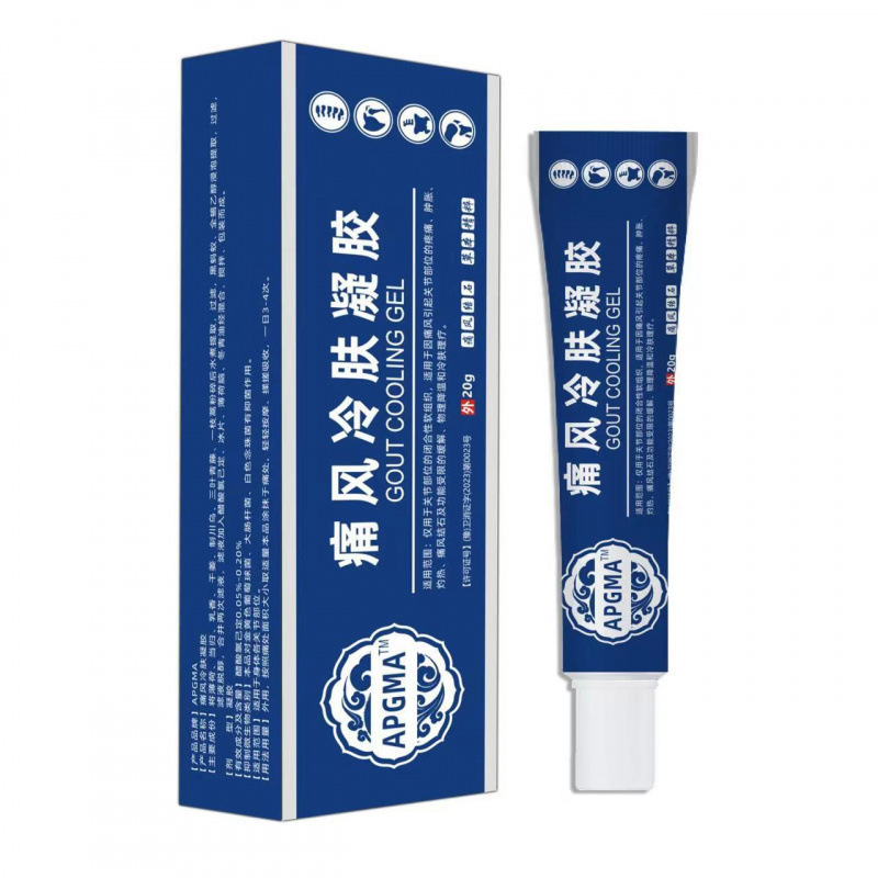 现货痛风冷敷凝胶膝盖关节骨质疼痛手腿按摩痛风凝胶抖音一件代发