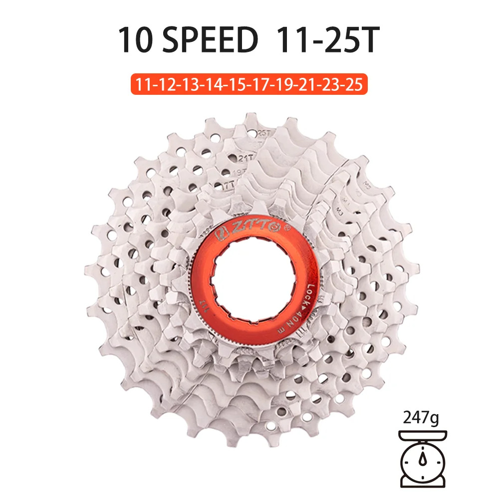 10 velocidades 25T plata