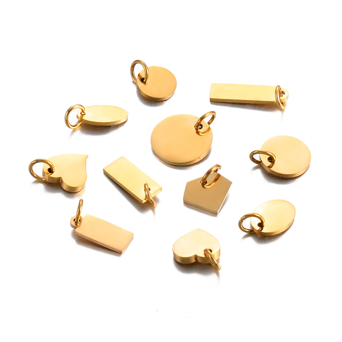 5 PCS/Package Quantity 5 PCS/Package 304 Stainless Steel Solid Color Extension Chain