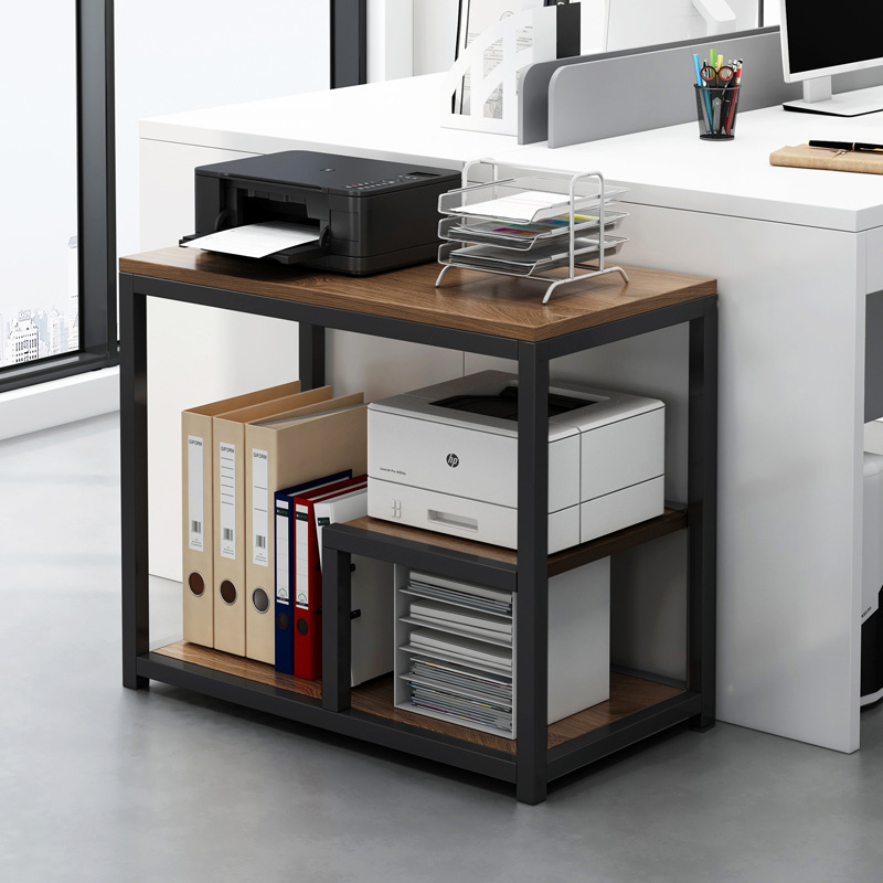 Printer Rack Floor-Standing Under-Desk Office Multi-Layer Storage Office Iron Bookshelf Simple Storage Rack