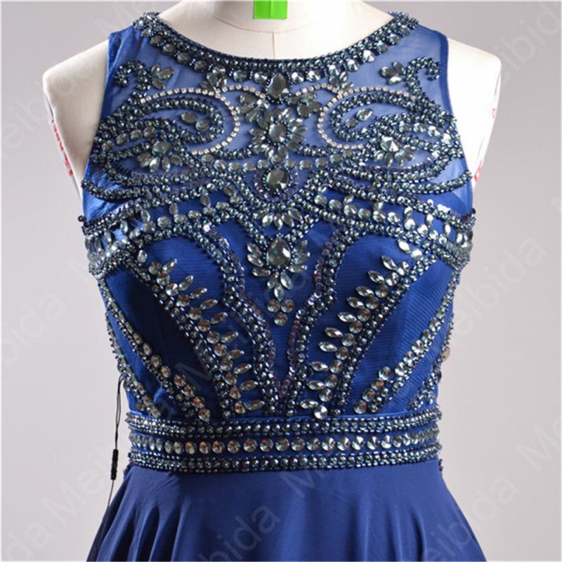 222 Year Blue Rhinestone Wedding Dress Bridal Evening Dress Formal Occasion Evening Dress Bridesmaid Dress Prom Party