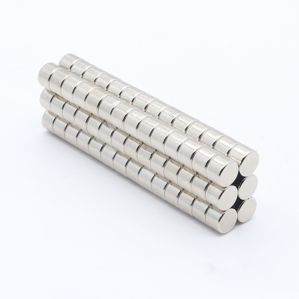 7*4钕铁硼圆形强磁磁铁冰箱贴徽章衣服包装双面磁铁吸铁石7*4