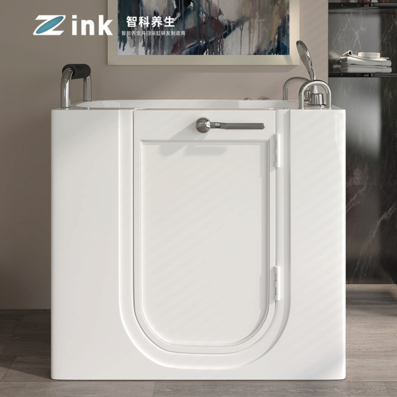 老年人步入式开门浴缸亚克力适老化座位深泡小户型无障碍按摩浴盆