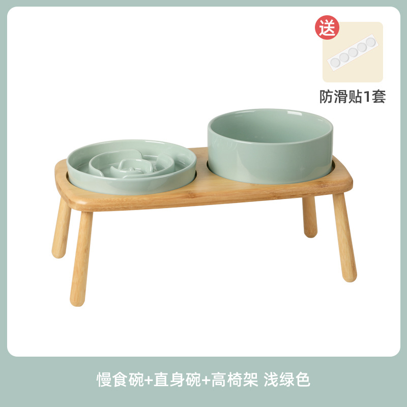 Cuenco de cerámica para perros, comida lenta, comida lenta, cuencos de arroz anti-asfixia, cuencos de comida para perros grandes y medianos, cuencos de agua para perros