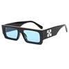 Neon black sunglasses, accessory, glasses, 2021 collection, with snowflakes, European style