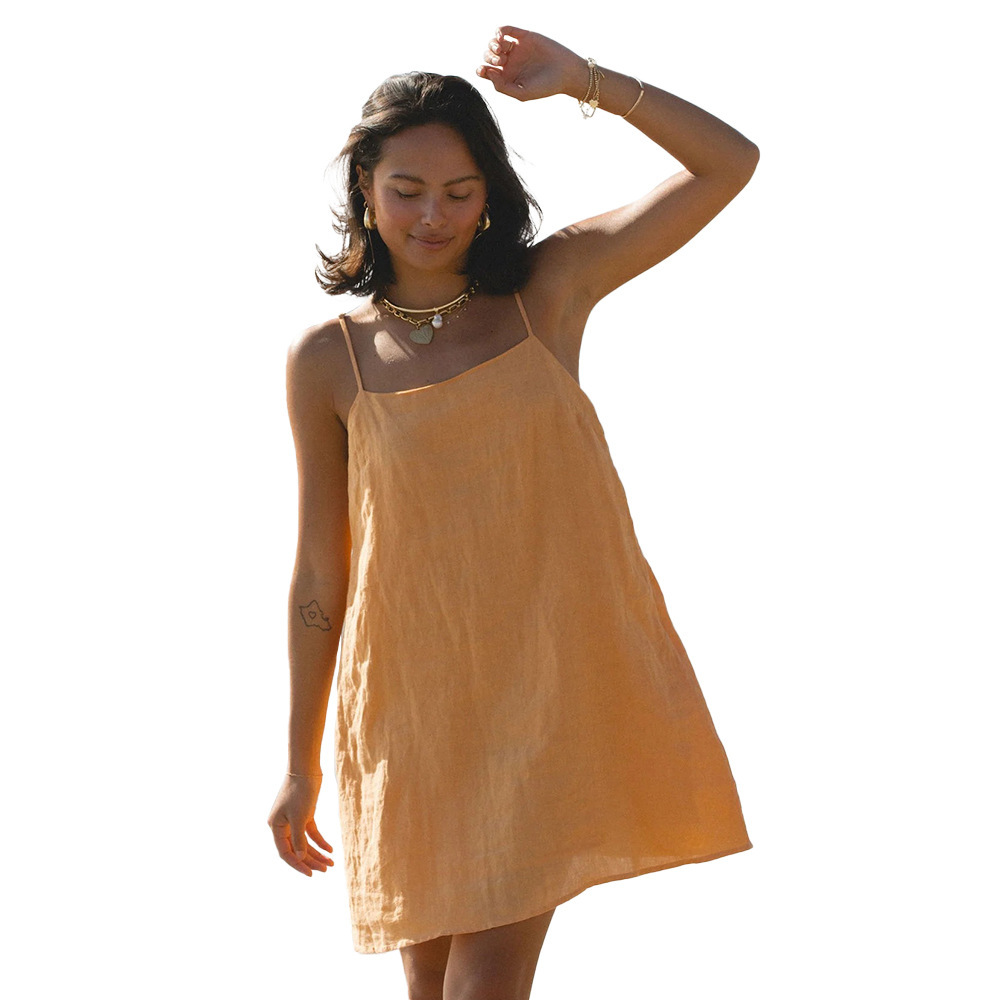 Women's Clothing Summer Style Elegant Casual Relaxed Suspender Short Dress Style Women's Fashion For Formal & Casual_ecoleips.com