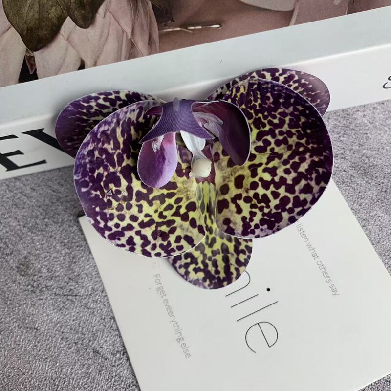 ネット赤蝶蘭花頭3dプリントフィルムシミュレーションdiyカード装飾花9センチお土産喜糖箱|undefined
