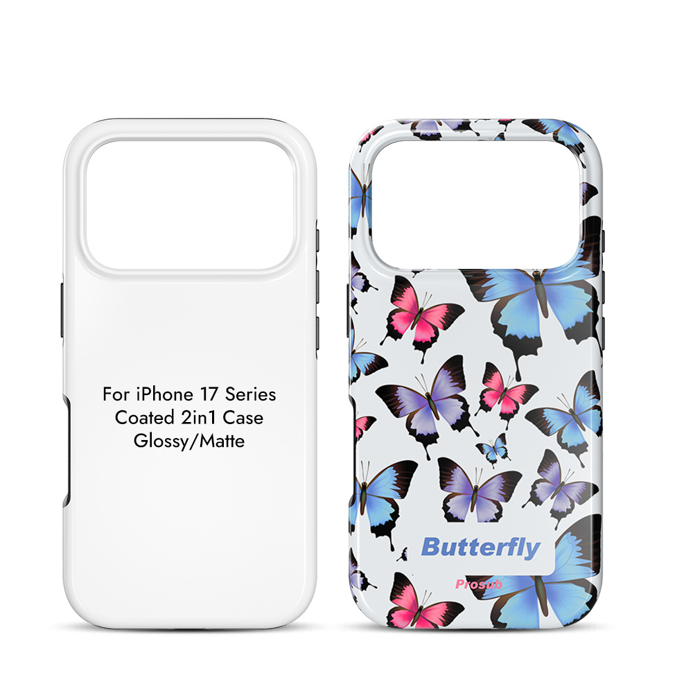 Used for iPhone 17 Air/Pro Max Phone Case Heat Transfer Material Apple Two-In-One Coated Case Glossy Surface