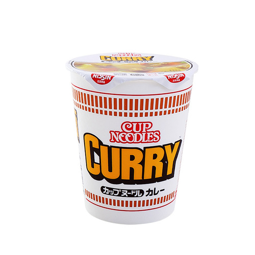 Nissin cup noodle Japanese style seafood curry shrimp flavor cup noodles instant late night snack instant noodles