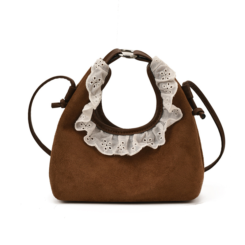 Nueva bolsa coreana para niños, lindos bolsos de encaje para bebés, bolsos de peluche, mini bolsos de hombro para hombres y mujeres.