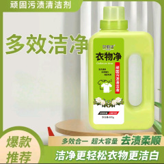 衣物净600g大瓶顽固污渍清洁液衣物彩漂去污渍现货支持一件代发