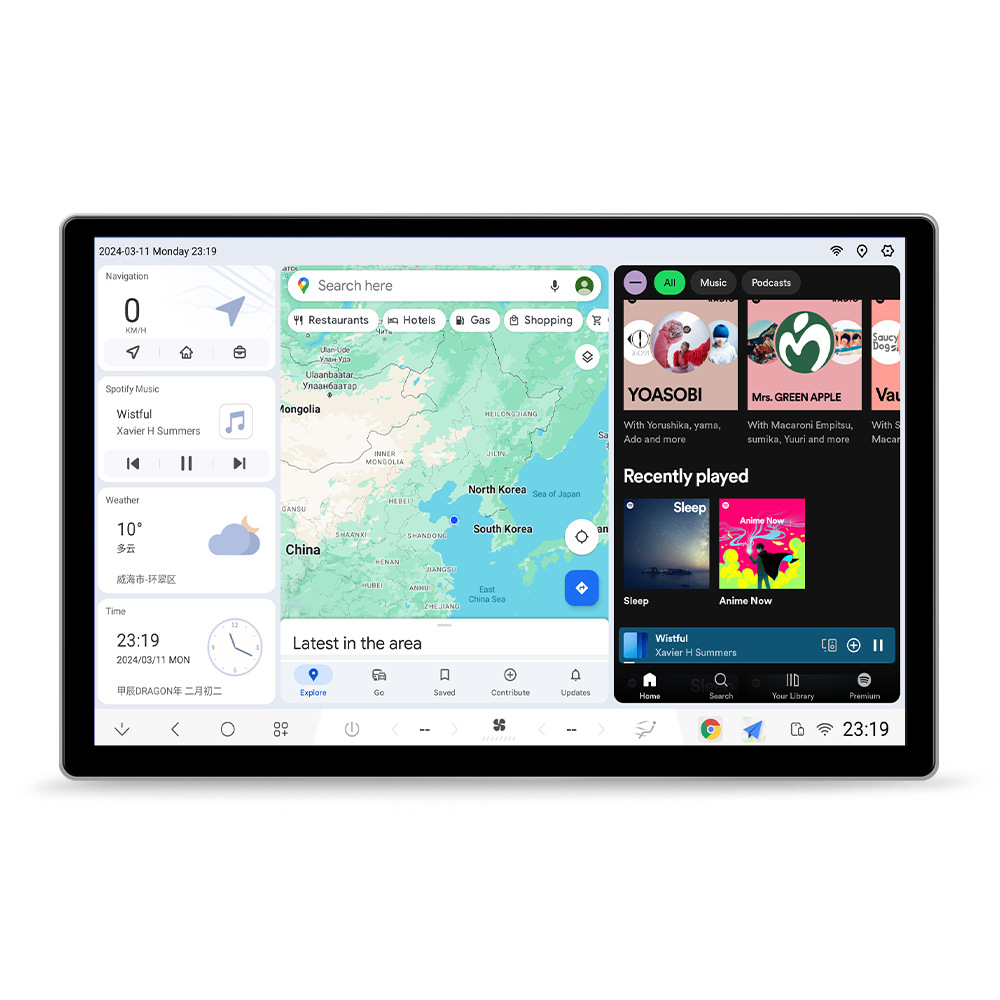 Feile Star Factory transfronteriza al por mayor DUDUAUTO de gama alta personalizada 888Carplay Android pantalla inteligente