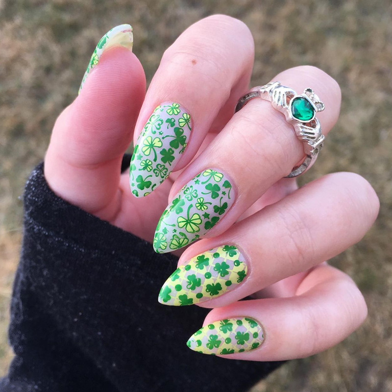 nail patch Clover St. Patrick's Day nail art cartoon love rainbow hat wear armor wholesale nail nail patch Clover St. Patrick's Day nail art cartoon love rainbow hat wear armor wholesale nail