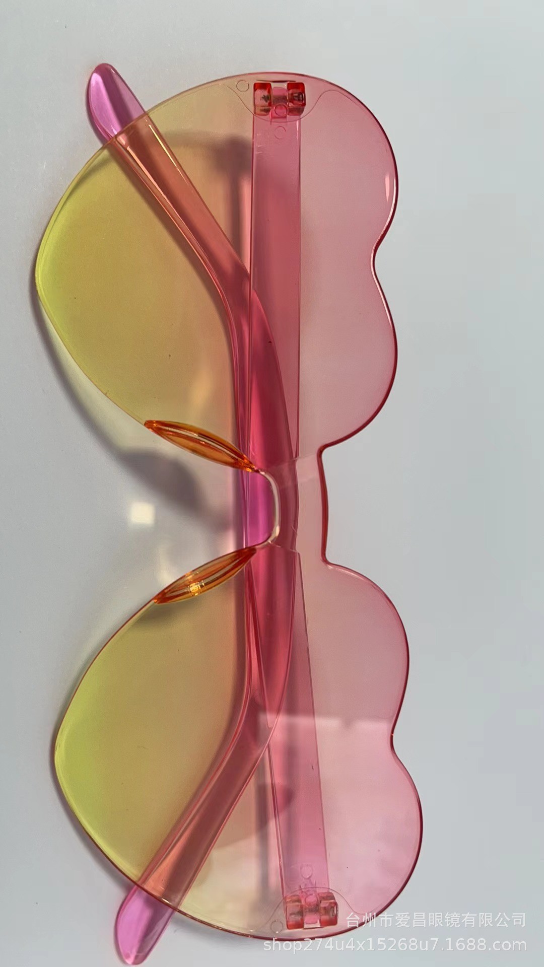 Pink and lower yellow