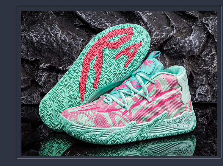 Three-ball Three-generation Bauer Basketball Shoes for Men and Women Anti-slip and Wear-resistant High-top Concrete Combat Cushioning Sports Shoes_voghion.com