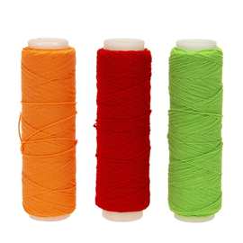 跨境新款加厚外包艳丽彩色皮筋线飞钓诱饵捆绑线飞蝇弹力线螃蟹线