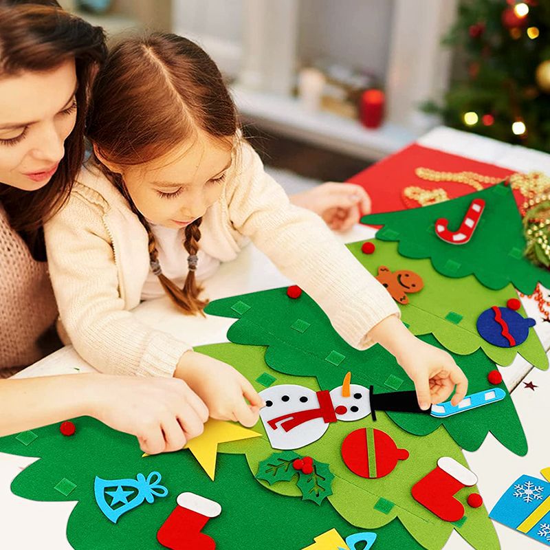 christmas tree household decorate diy Material package children Wall hanging gift felt Magic Christmas Package